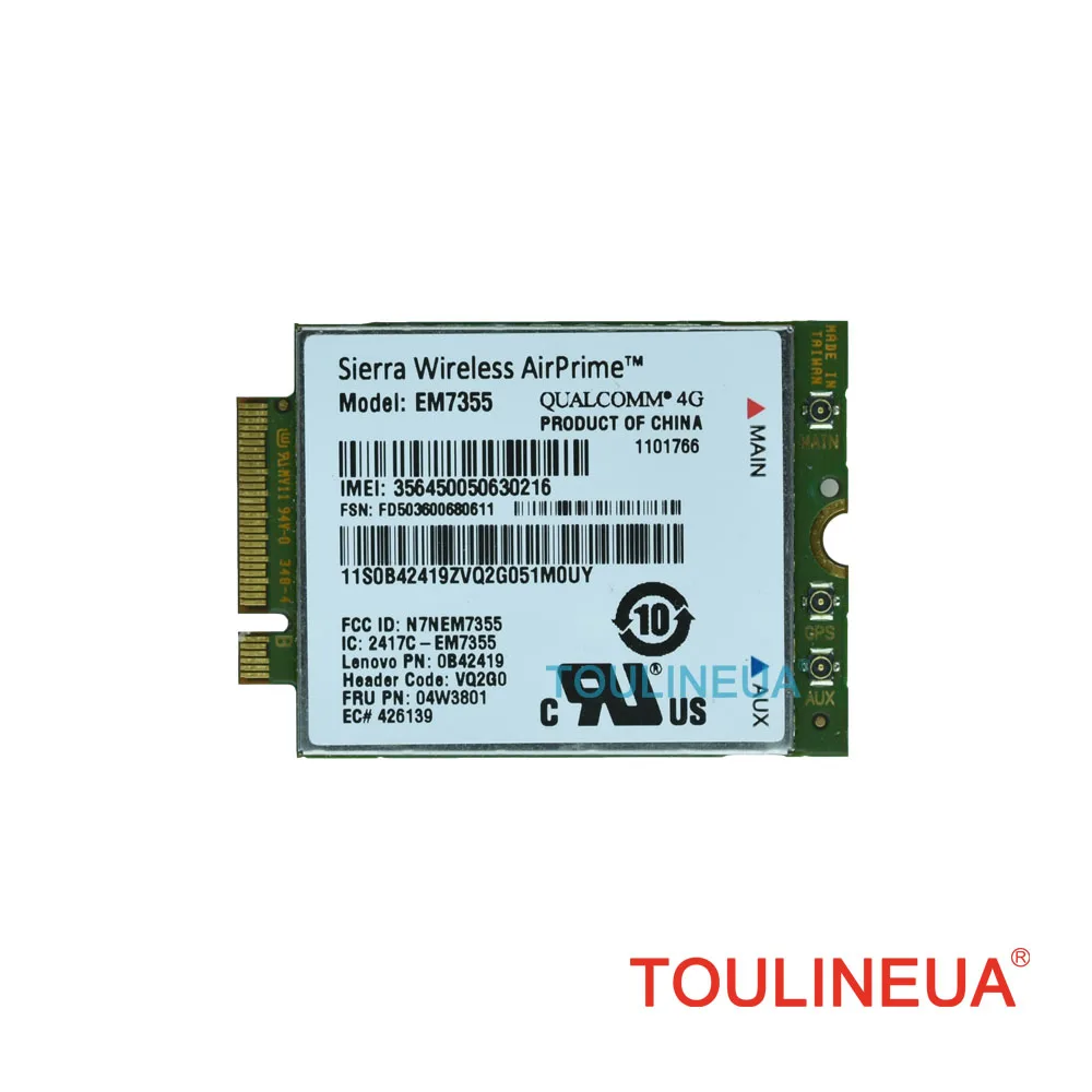 Sierra EM7355 Gobi5000 FRU 04W3801 LTE EVDO NGFF 4G WWAN сетевая карта для l440 l540 T431s T440 T440s T440p T540P W540 X240|network
