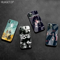 huagetop super my chemical romance bling cute phone case tempered glass for iphone 11 pro xr xs max 8 x 7 6s 6 plus se 2020 case