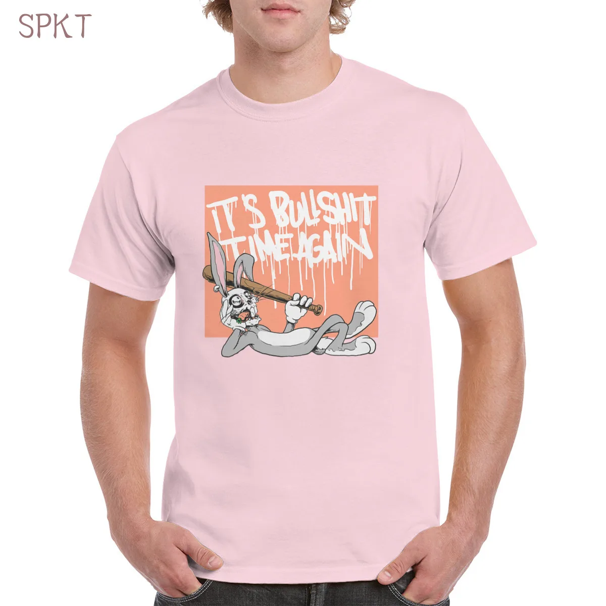 

Bugs Bunny and Lola Bunny Rabbit t shirt Top Soft Oversized Cotton Tee Female/Man T-Shirt Skull Letters