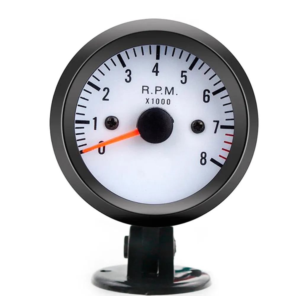 Тахометр Автомобильный Универсальный для мотоциклов белый тахометр 2 дюйма 52 мм