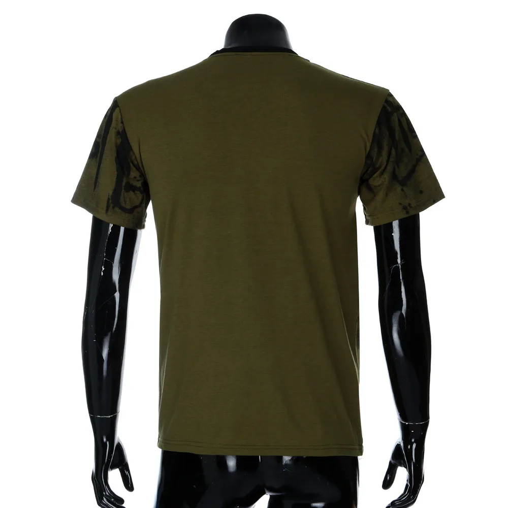 Футболка мужская с круглым вырезом и коротким рукавом Повседневная модная