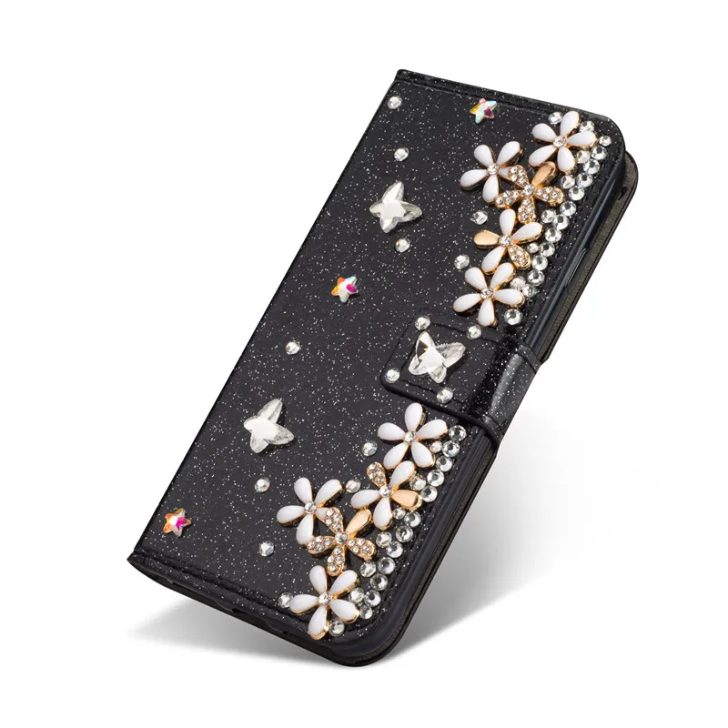 Подарок на удачу блестящий чехол кошелек из искусственной кожи с украшением в