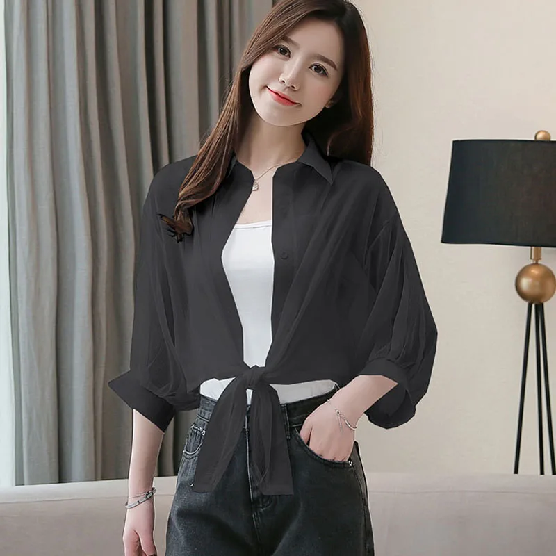 2021 новые летние с коротким рукавом на пуговицах Рубашка Свободная Повседневная