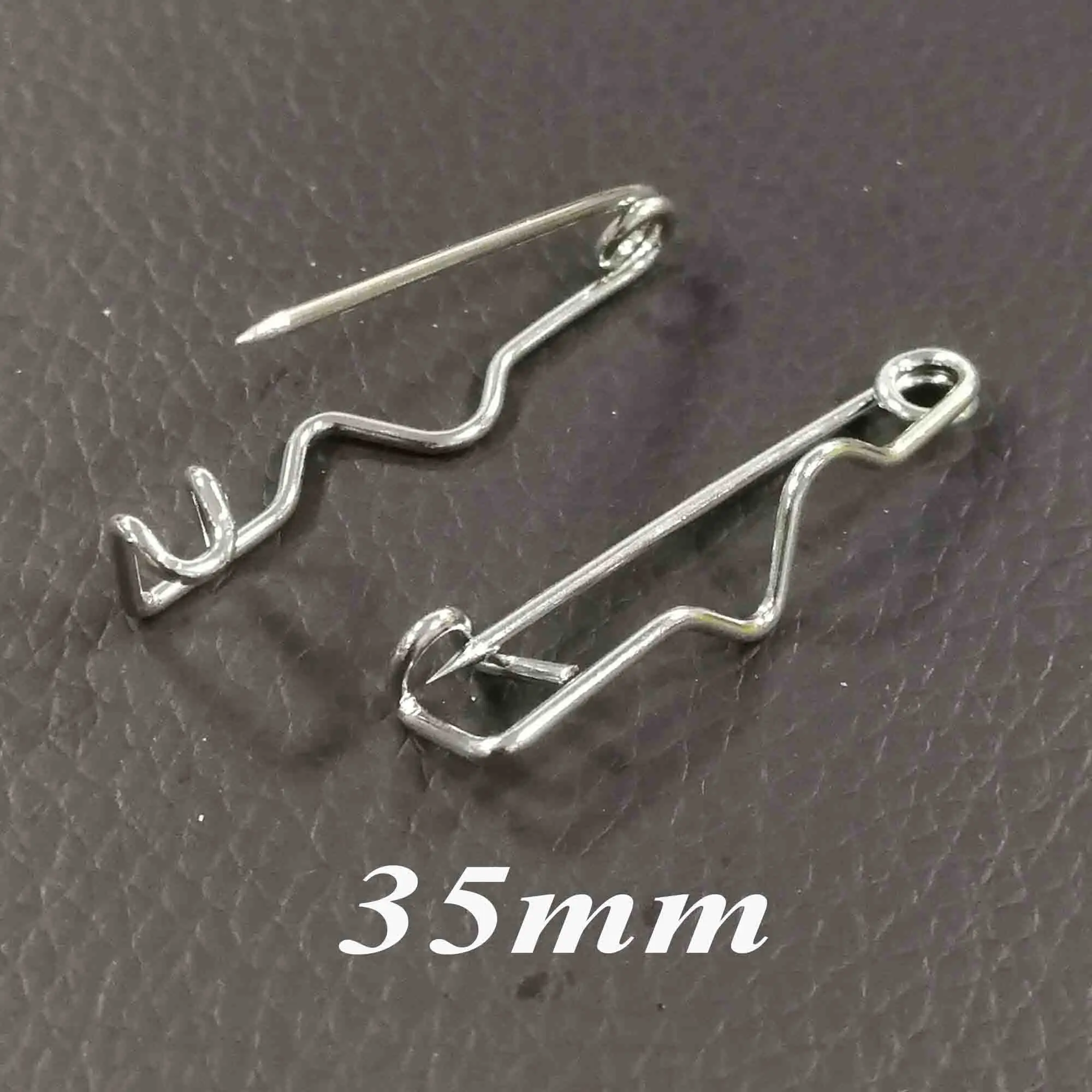 30 шт покрытые серебром Безопасность булавки для поделок стежка маркеры брошь бар