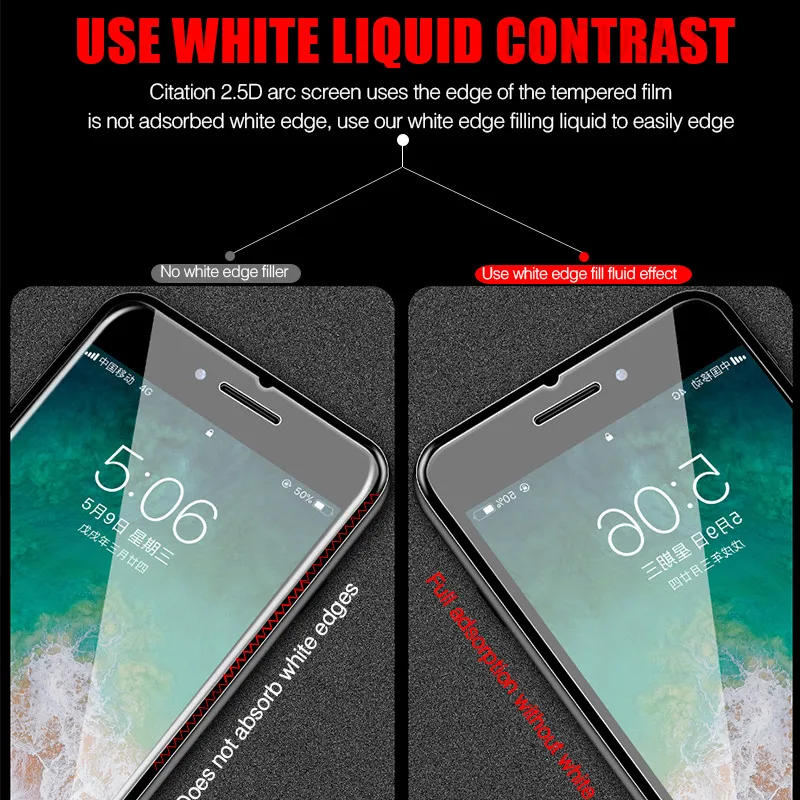 Защитное стекло с полным покрытием для iphone 11 X XR XS Max закаленное iPhone 10 8 7 6 6S Plus 12