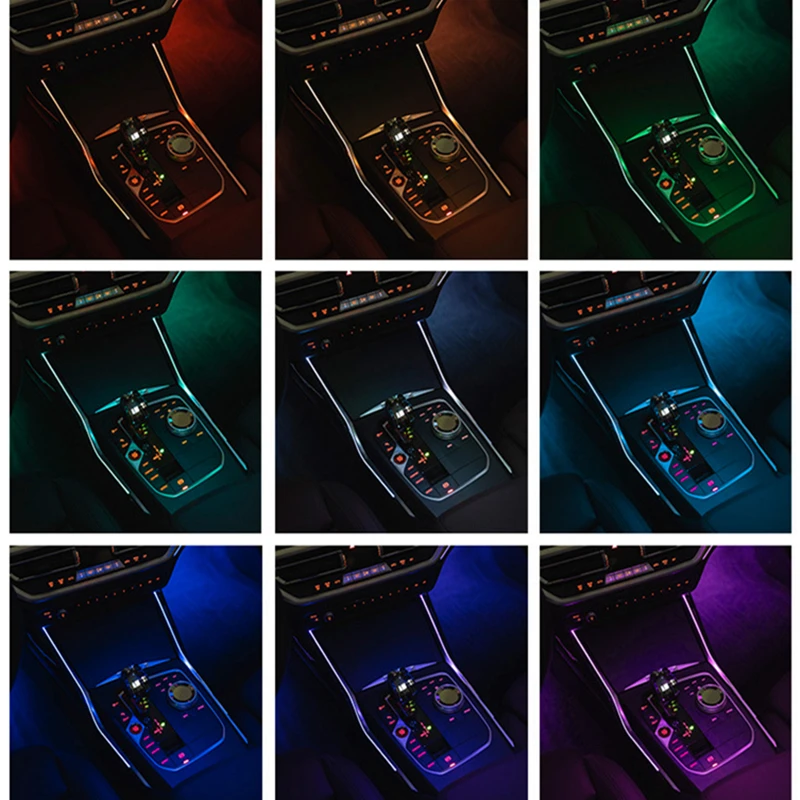 

Suitable for BMW G20 2020-2021 central control LED trim, 11-color interior ambient light, gear bar light bar, original installat