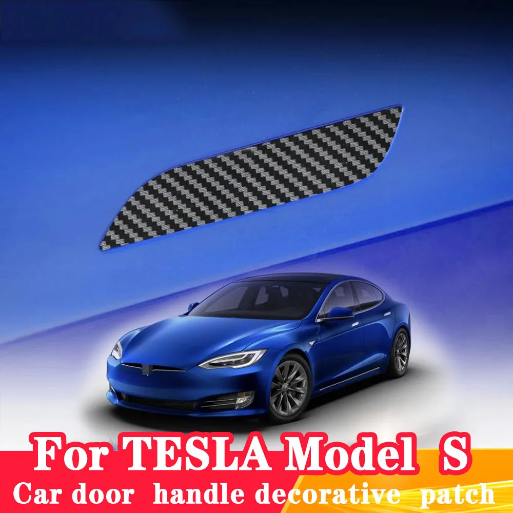 

Door handle trim strip For tesla model S 2016-2021 ABS Car door decoration stickers 4pcs/set