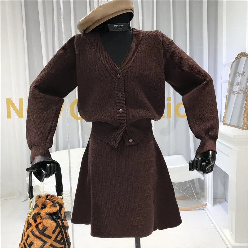 Ранняя весна простой свободный тонкий свитер с маленькими пуговицами кардиган +