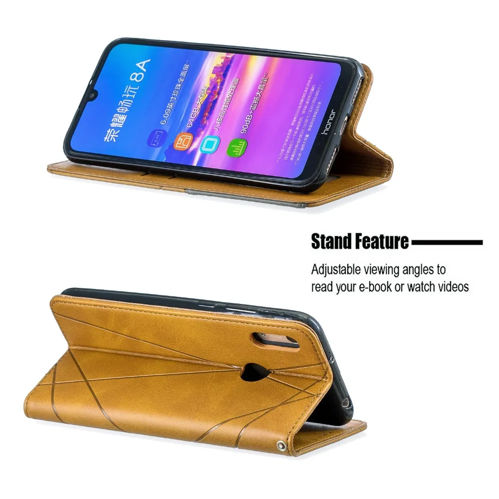 Flip Case For Huawei Y5 Y6 Pro Y7 Prime Y9 Prime Honor 7A Pro 7C 8A 8S 9X 10i Lite PU Leather Wallet Cover Coque Case