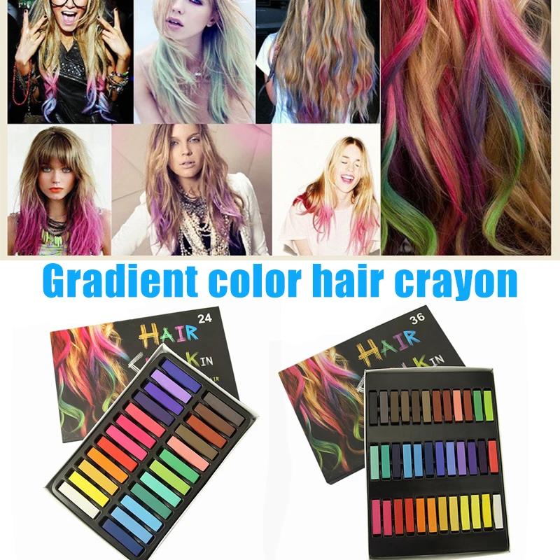 

Hot Fashion Hair Color Chalks Temporary Colors Hair Dye Pastels Kit Beauty Care Hair Styling Tools Crayons for Hair SSwell
