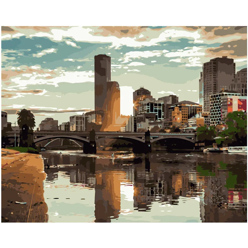 Картина по номерам DIY дропшиппинг большой размер очаровательный приморский