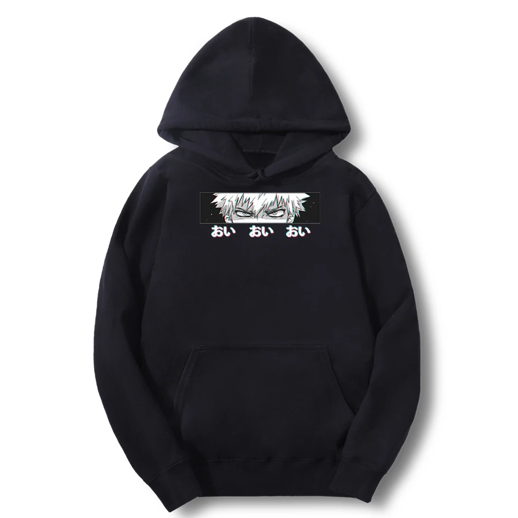 

My Hero Academia Deku Bakugou Top Sudaderas Moletom Clothes Off White Japan Anime Winter Men's Fleece Sweatshirts Hoodies