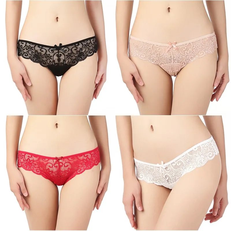 X 2019 женские Полиэстеровые трусики однотонные Кружевные Полые с низкой талией