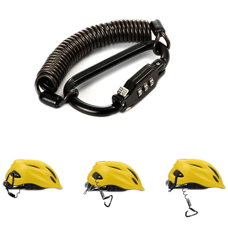 

Hot Motorcycle Helmet Lock PIN Locking Carabiner Device Heavy Duty Universal for Cabinets Luggage J99