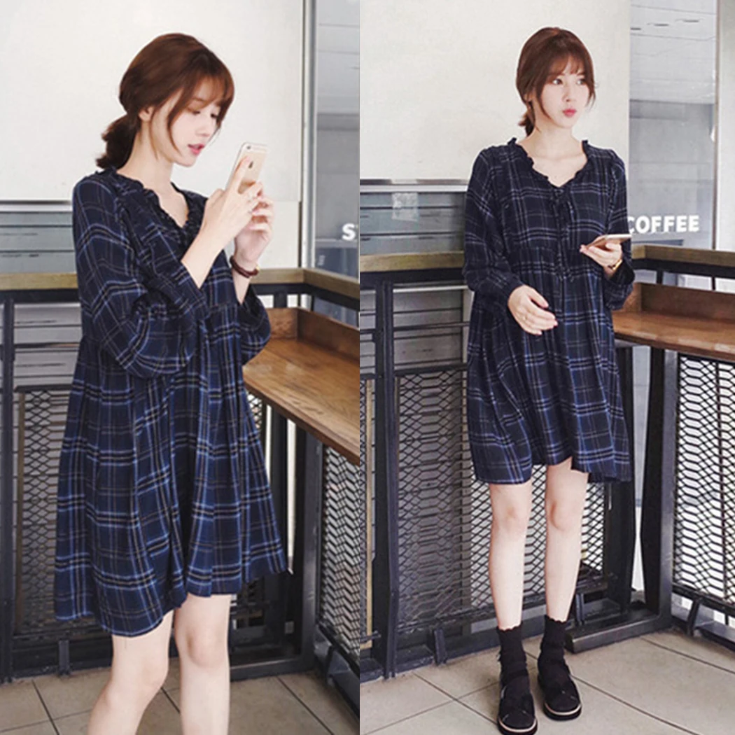 Новое Кружевное платье без воротника Осень 2019 женские модные повседневные милые