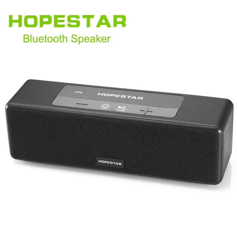 Black HOPESTAR A5 HiFi беспроводной 18650 2400 мАч bluetooth динамик NFC Сабвуфер Altavoces Soundbar power Bank - Цвет: Black