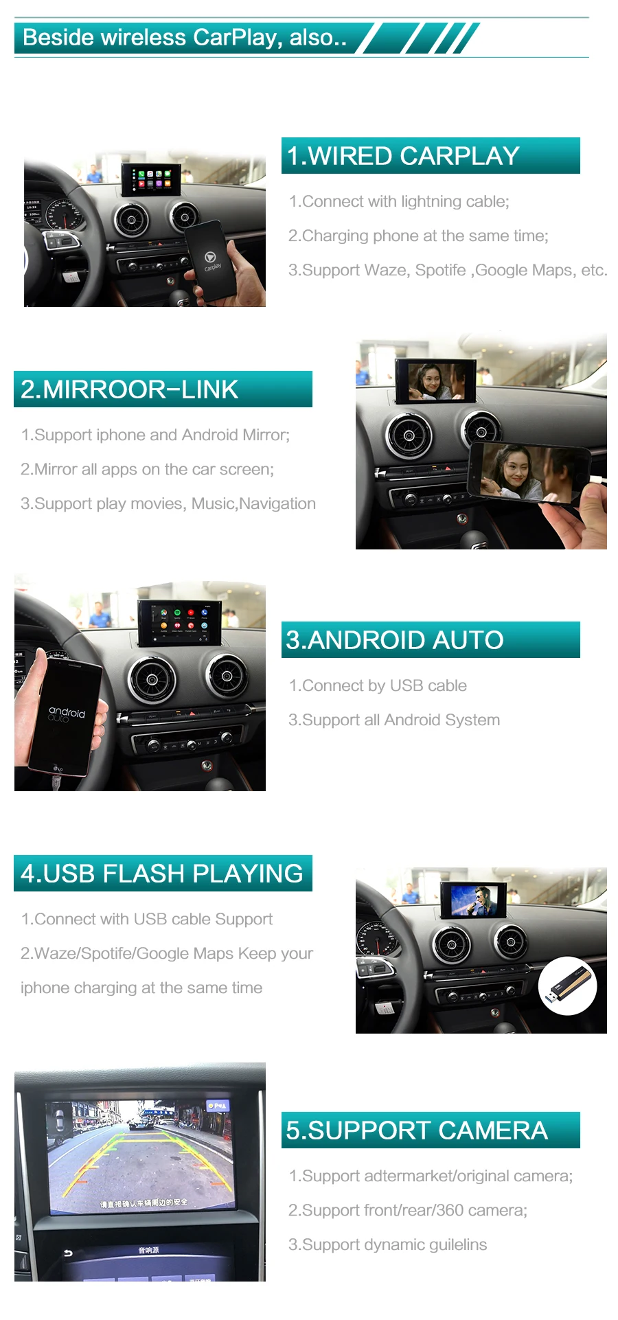 Sinairyu wifi PCM3.1 беспроводной Apple CarPlay для Porsche Cayenne Macan Cayman Panamera Boxster 911 Android/iOS зеркальное отображение/Авто
