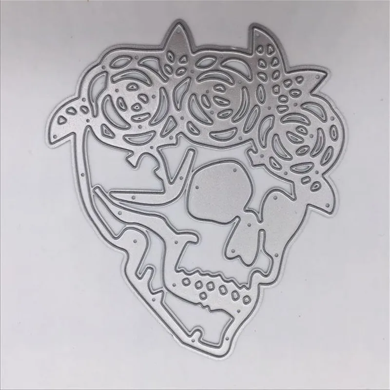 Вырубные штампы с полым черепом для скрапбукинга новые изготовления карт