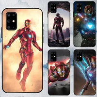 soft phone case for samsung galaxy s21 plus ultra s20 s10 s9 s8 mobile irone man