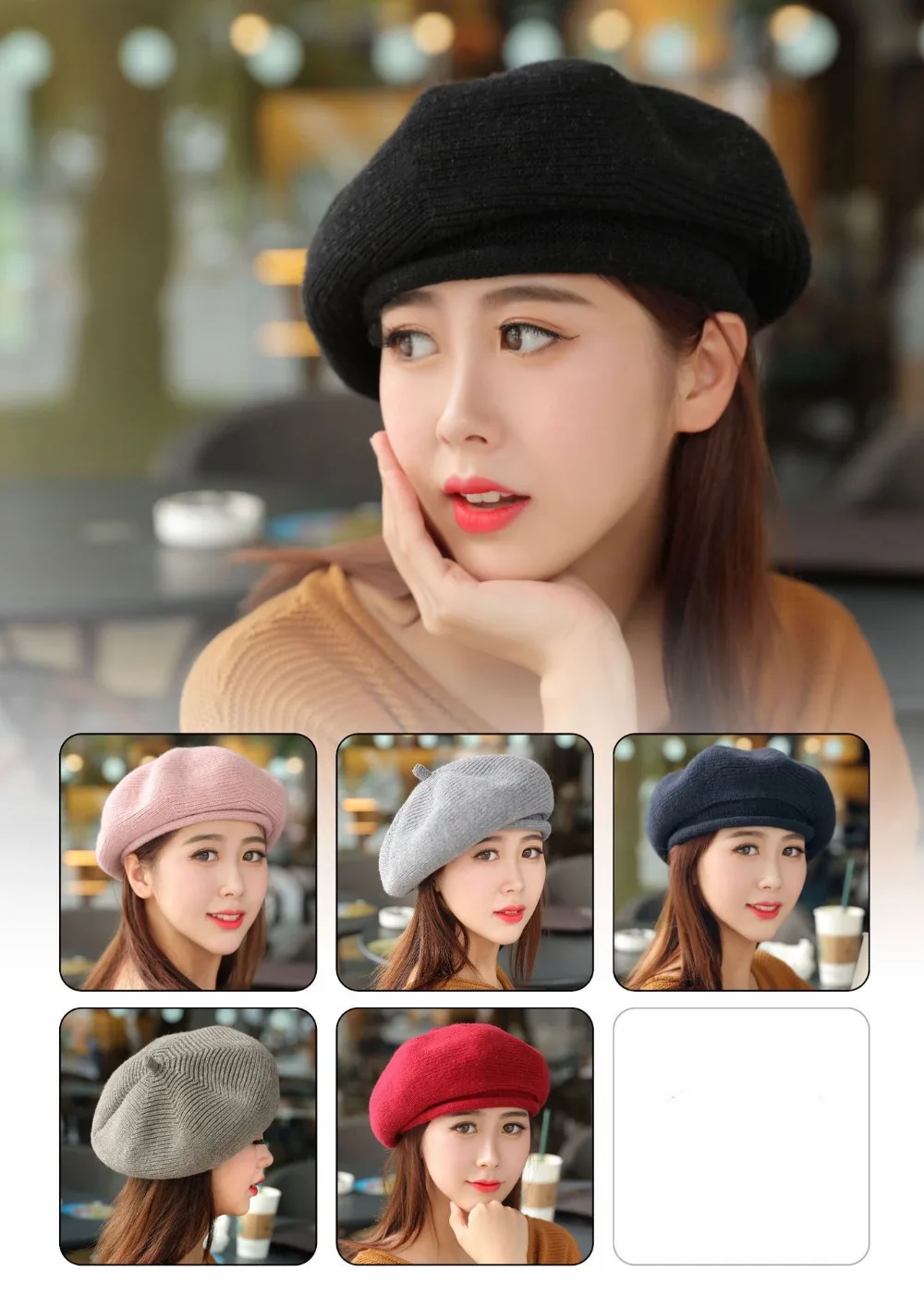 Зимние шапки для женщин Skullies Beanies модные теплые береты шапки Новая женская вязаная шапка элегантная шапка художника