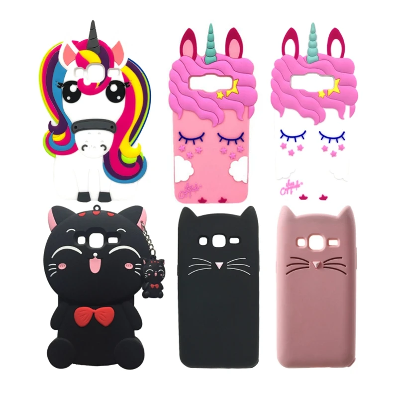 

For Samsung J3 Phone Cases Cute 3D Cat Back Soft Silicone Case For Samsung Galaxy J3 2016 J320 Cartoon Cover For Samsung J3 2015