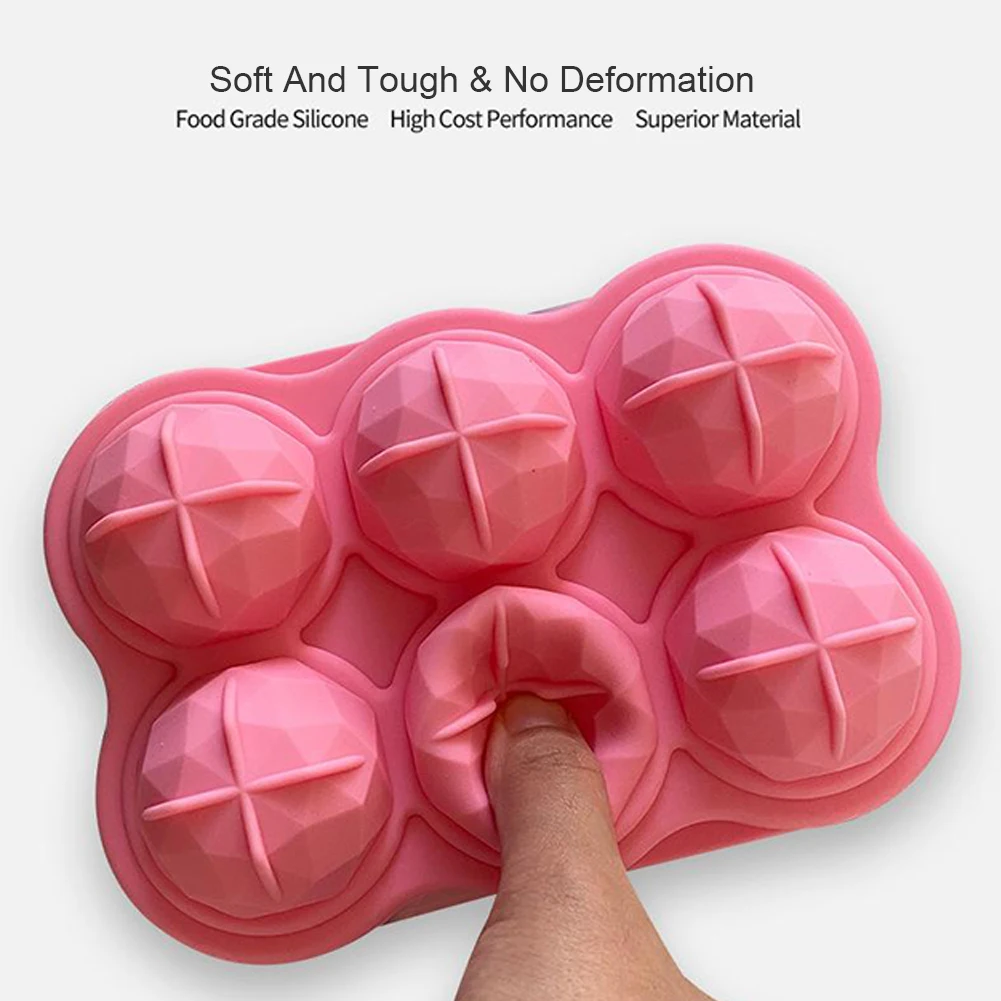 

Ice Ball Tray Silicone Mold Whisky Cocktail Ice Cube Making Tool with Lid for Drink High Quality Ice Mold Mould Kitchen Tools