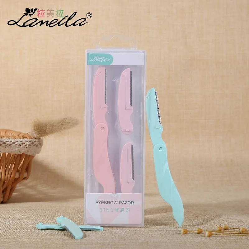 

Folding Sharp Safe Eyebrow Scraper 1 2 a Cutter Head Beauty A0262