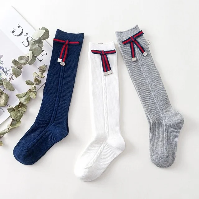 Гольфы для маленьких девочек гольфы принцессы с бантом классические милые