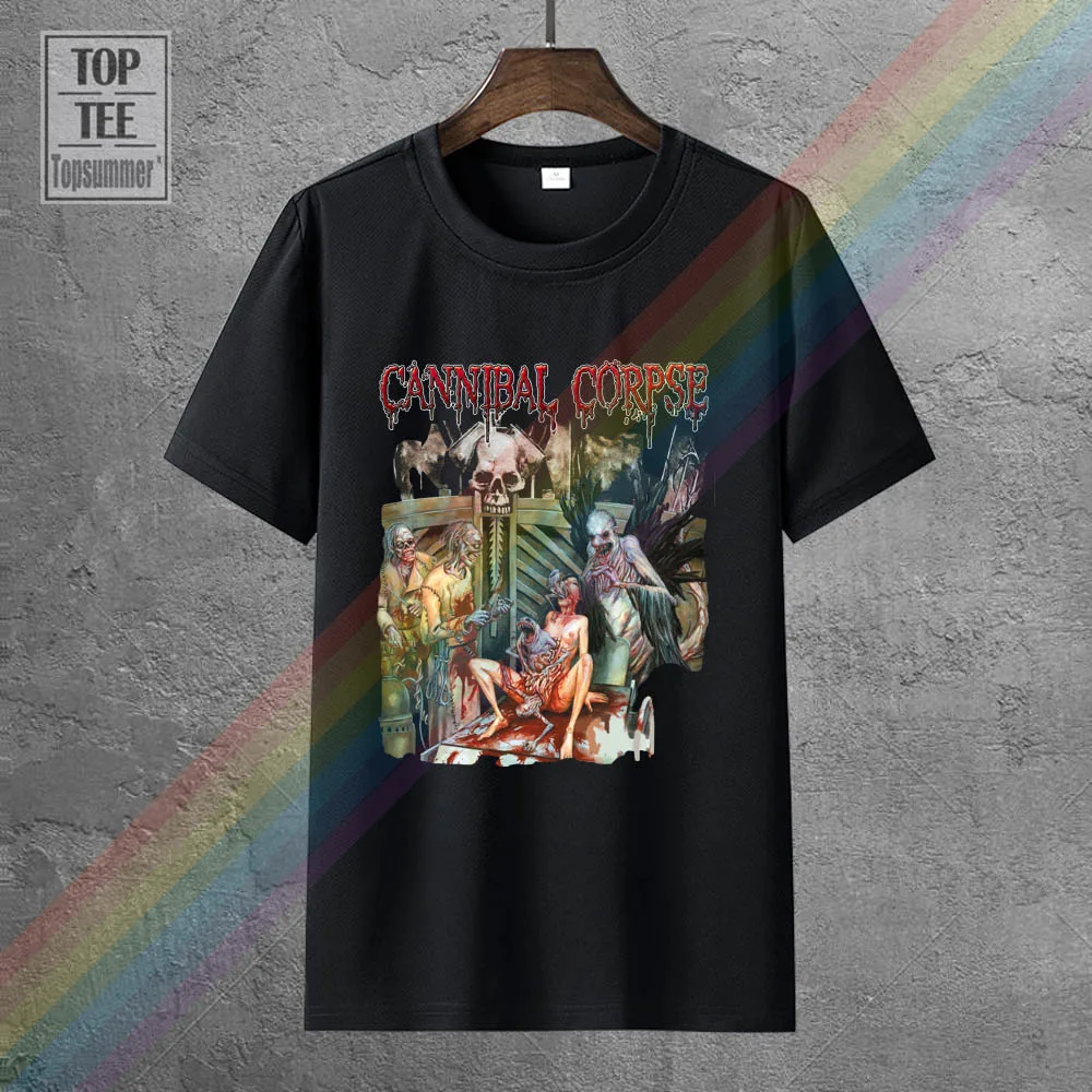 

Mens Shirts Short Sleeve Trend Clothing Cannibal Corpse Men'S The Wretched Spawn T-Shirt Black