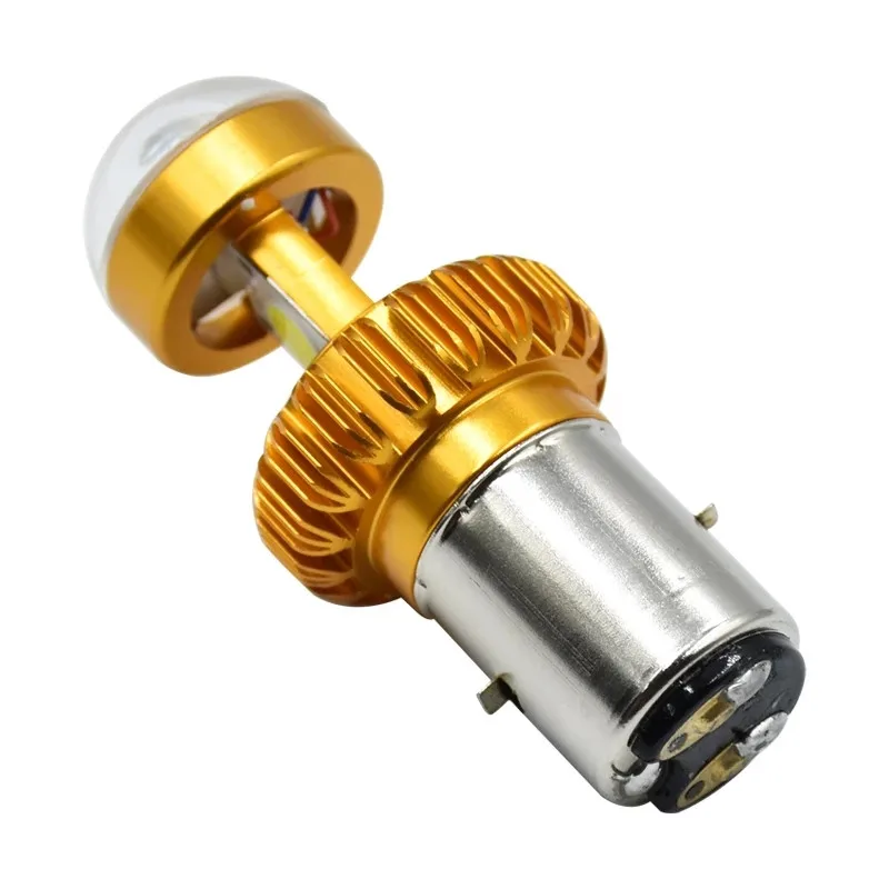 

Universal BA20D LED Motorcycle Headlight Lamp 3COB 65000K High Power High/low Beam Motorcycle Scooter LED Headlight 8-80V