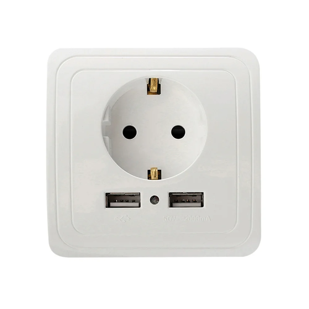 Настенное зарядное устройство с двумя USB портами 2 А|Электрические розетки| |