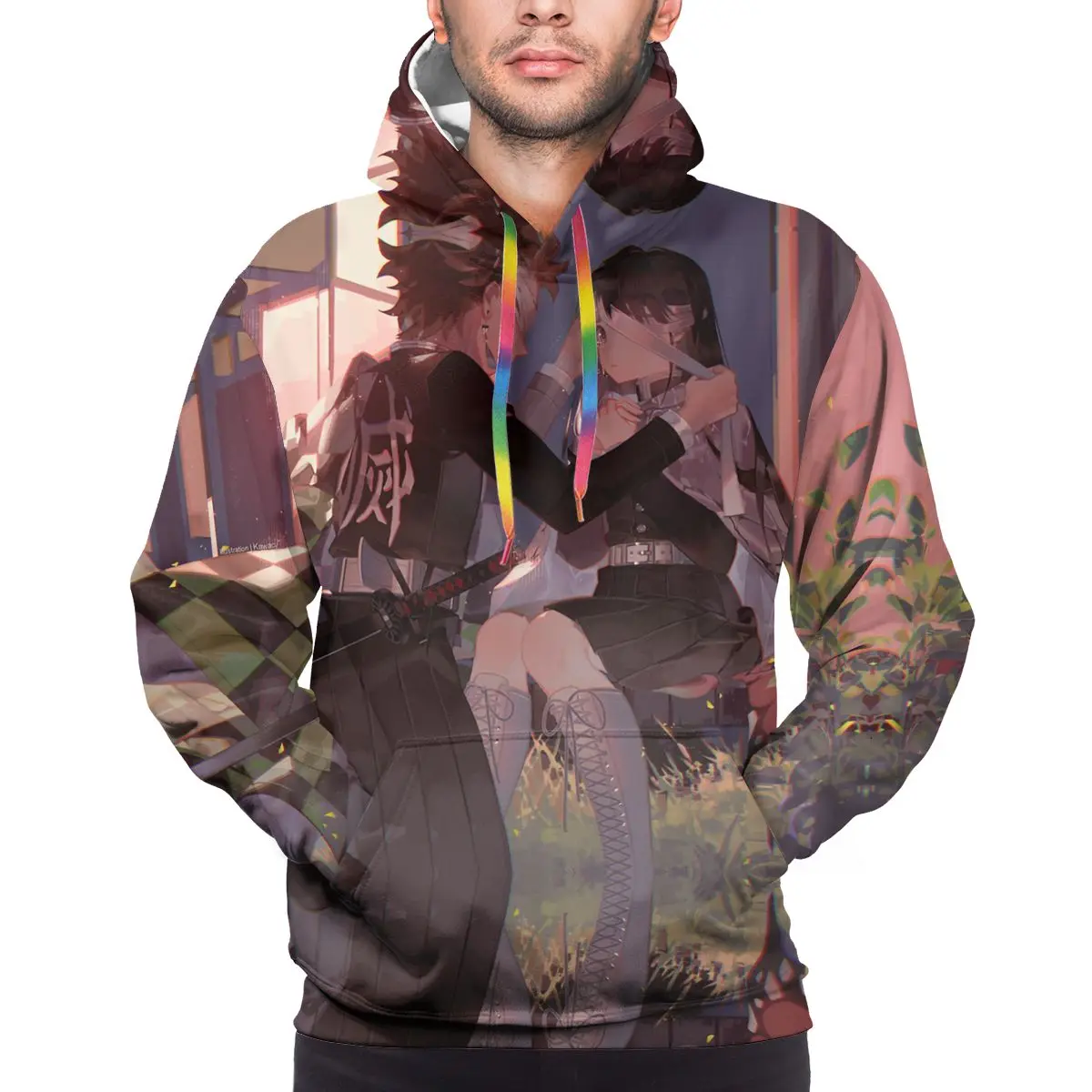

man Custom Pattern clothes Hoodies Demon Slayer Sportswear Character Trend For men and women Suitable Unisex Hoodie
