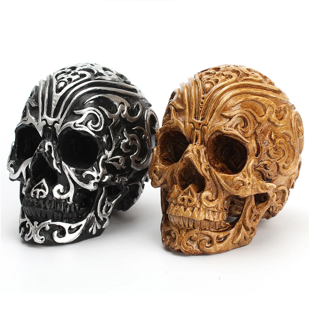 1 шт. резной череп украшения благоприятные облака Декор резиновый голова ремесла