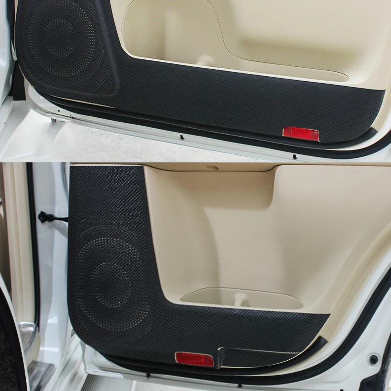 For Toyota Land Cruiser Prado Fj150 2010-2020 PU Leatherette Car Door Anti Kick Pad Protective Trim Cover Styling 4pcs | Автомобили и