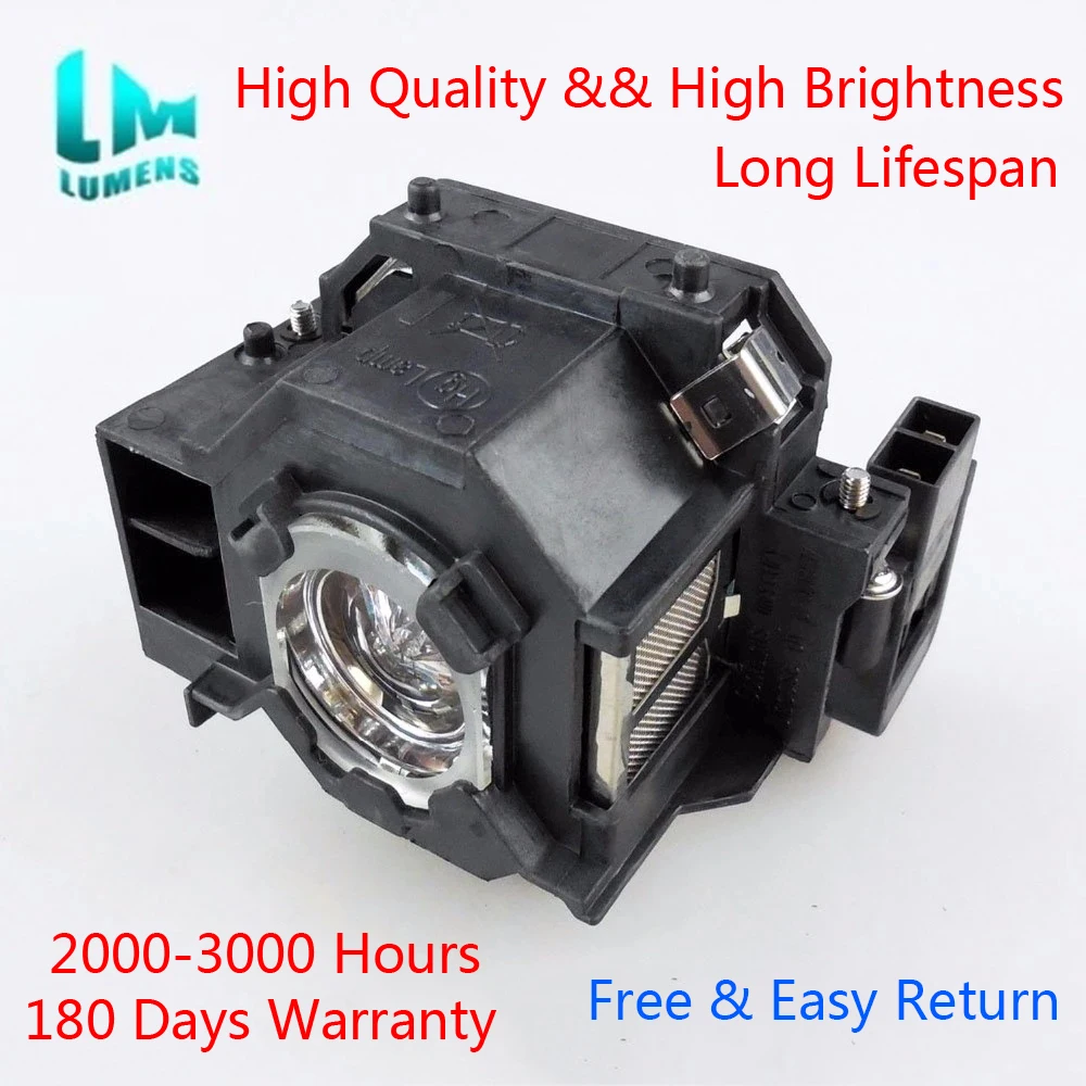 Для ELPLP41 замена проектор лампа накаливания с корпусом для Epson H283A EB X5 S6 EMP S5 + X56 S52 W6