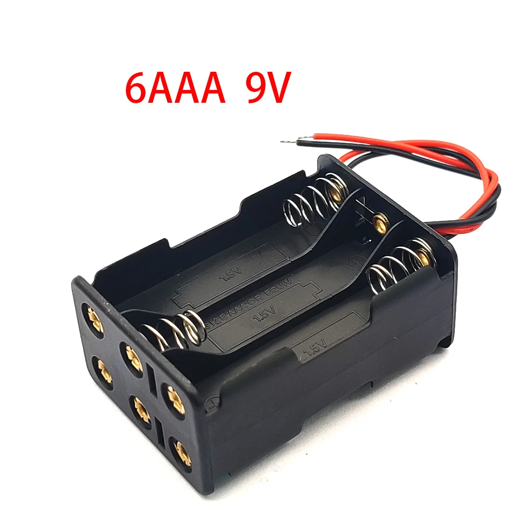 6 AAA 9V держатель батарейного отсека задняя крышка 6AAA чехол для аккумулятора