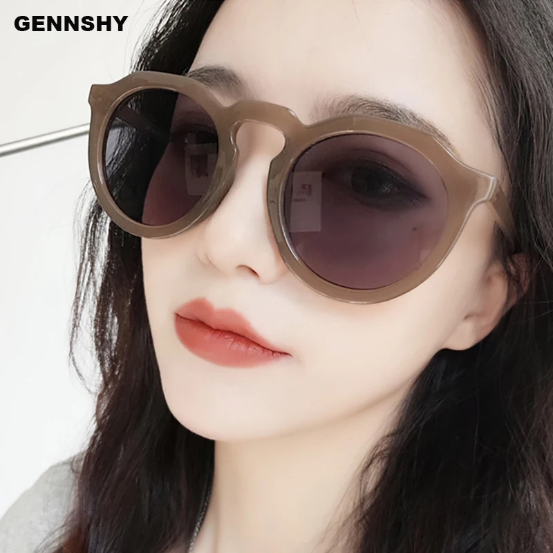 Новые модные пластиковые солнцезащитные очки карамельных цветов женские