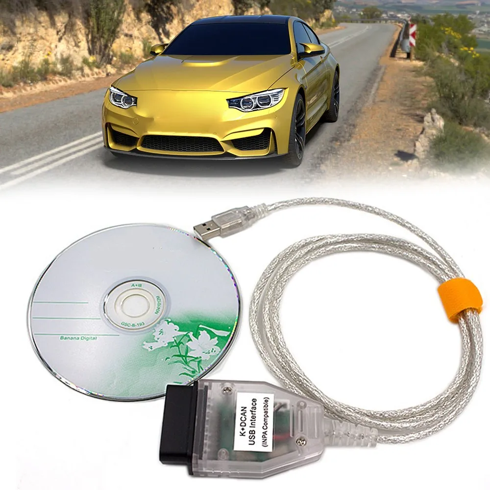 

INPA K Can K DCAN Switch OBDII Diagnostic Cable OBD2 Diagnostic Scanner for BMW with FTDI FT232RL USB Interface