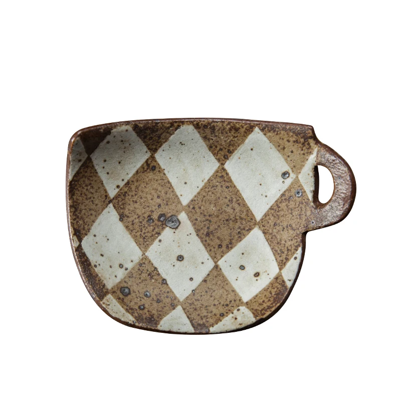 

Обеденная тарелка ручной работы в японском стиле креативная керамическая тарелка для кухни в западном стиле Минималистичная тарелка для с...