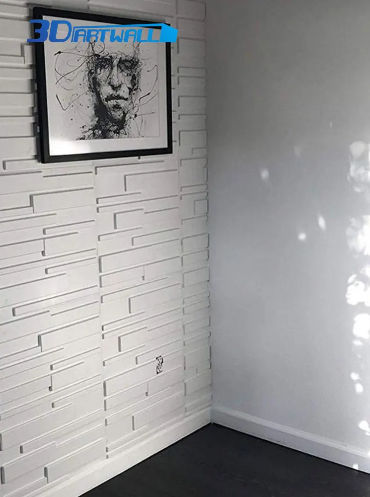3DARTWALL белые ПВХ 3D стеновые панели с популярным дизайном кирпича, поставляется в 12 плитках, покрывающих 32 кв футов