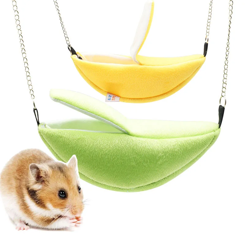 1 шт. хомяк банановое гнездо зимний теплый подвесной гамак Лунная лодка товары