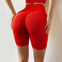 chrleisure sports shorts women seamless push up casual high waist booty shorts feminino fitness workout slim shorts