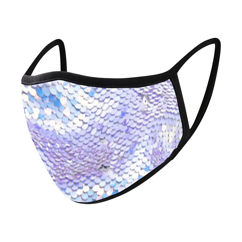 Рождественская Детская Солнцезащитная хлопковая Маска Для Лица с блестками