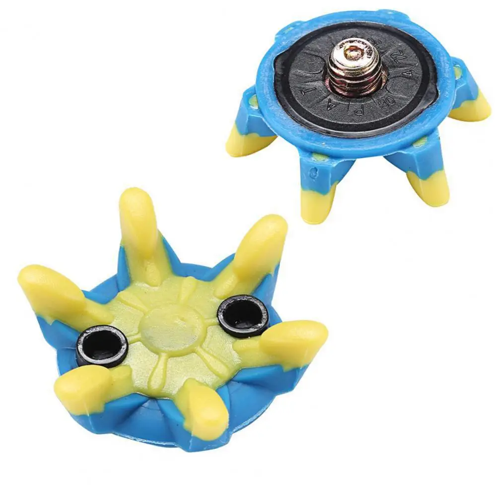 

5Pcs Golf Shoes Spikes Cleats Portable Easy Installation Lightweight Harmless Moon Pattern Short Teeth Golf Shoes Spikes