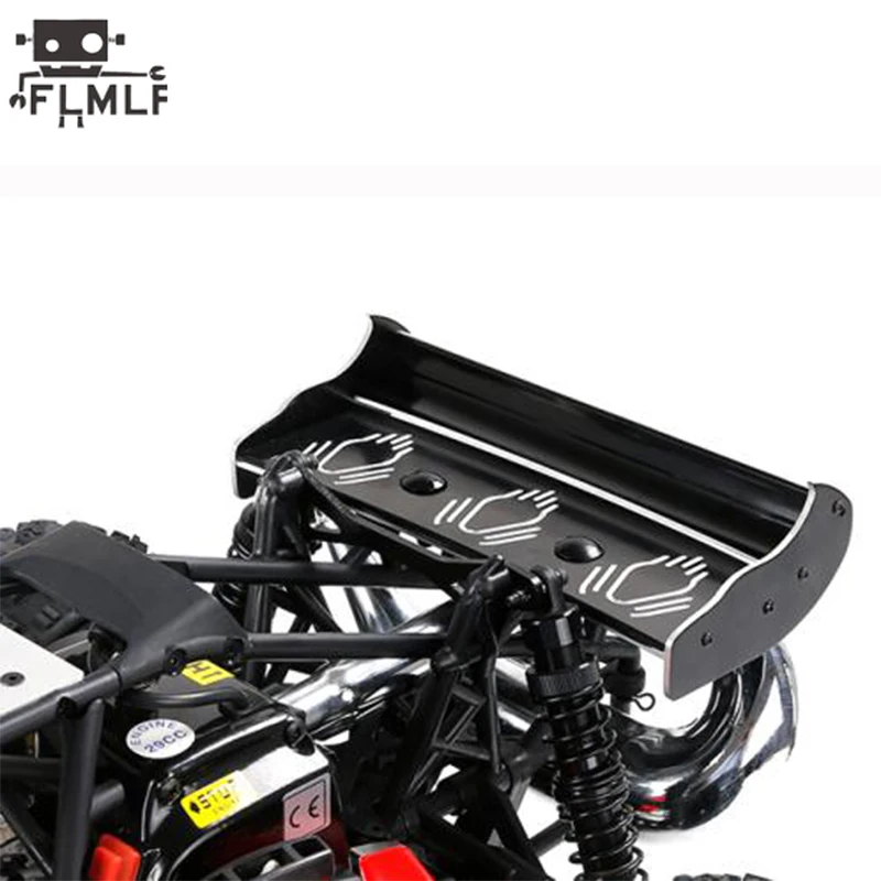 Rc Car CNC Metal Rear Tail Wing Fit 1/5 HPI ROFUN BAHA ROVAN KM BAJA 5B SS Parts | Игрушки и хобби