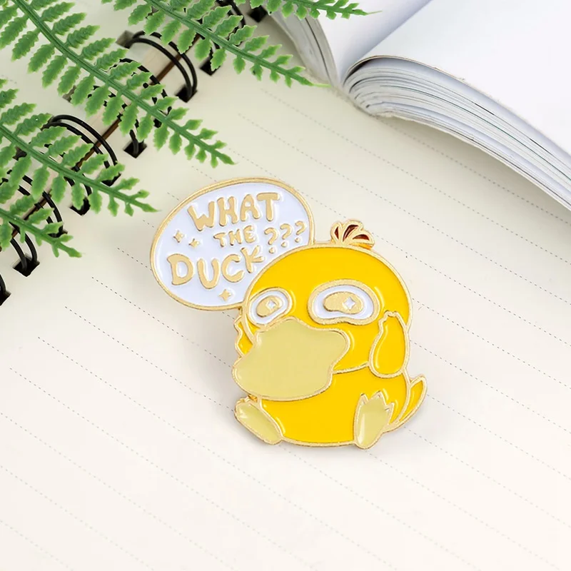 

Anime Pokemon Brooch Cute Pins Cosplay Badge Prop Pokemon Go Metal Enamel Psyduck Broochs Accessories