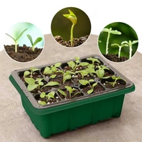 greenhouse flower planting tray pot container nursery tray with 12 holes plants tray box plastic square succulent plant pot