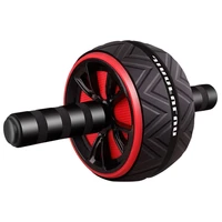 hot double wheeled updated ab abdominal press wheel rollers crossfit gym exercise equipment for body building fitness