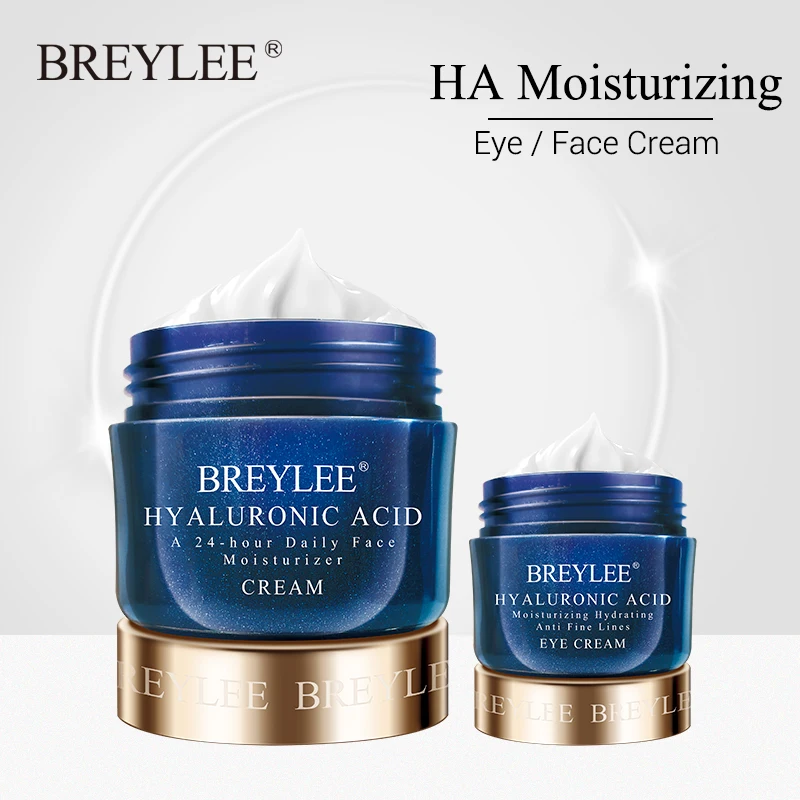 

BREYLEE Hot Face Cream Eye Cream Hyaluronic Acid Moisturizing Serum Skin Facial Care Day Night Whitening Cream Ageless Hydrating
