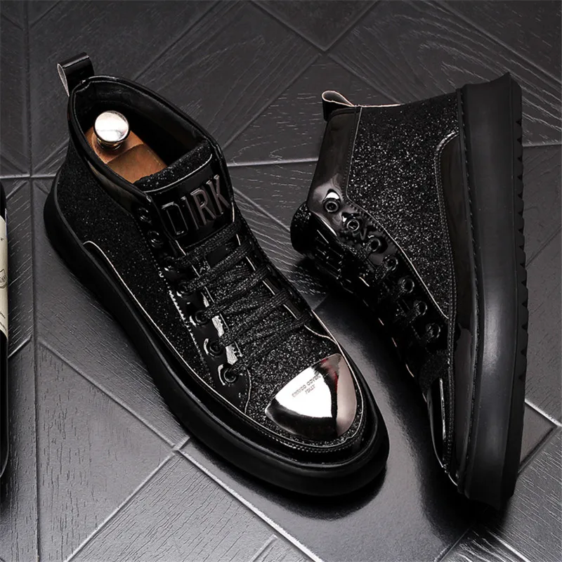 Мужские высокие кроссовки дизайнерская обувь в стиле хип-хоп ботильоны